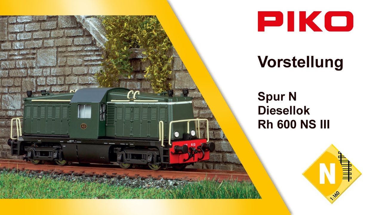 PIKO [V128] N Diesellok Rh 600 NS III #40800ff