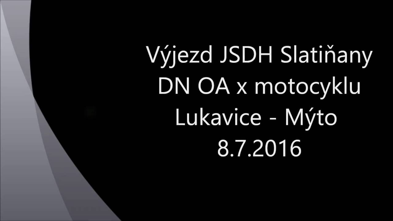 JSDH Slatiňany - Výjezd: Dopravní nehoda Lukavice x Mýto 8.7.2016