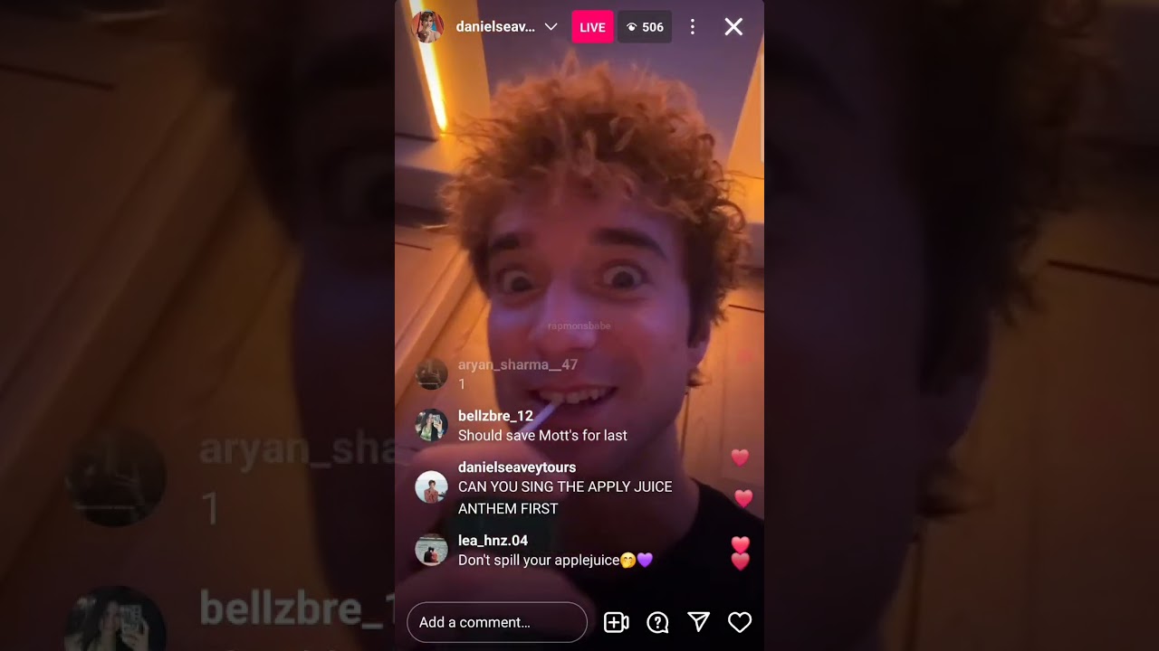 FULL Daniel Seavey Instagram Live Stream || 04.08.25
