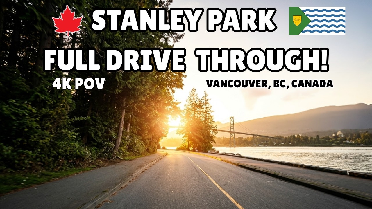 Stanley Park Vancouver: malownicza przejażdżka o zachodzie słońca (pełna trasa)