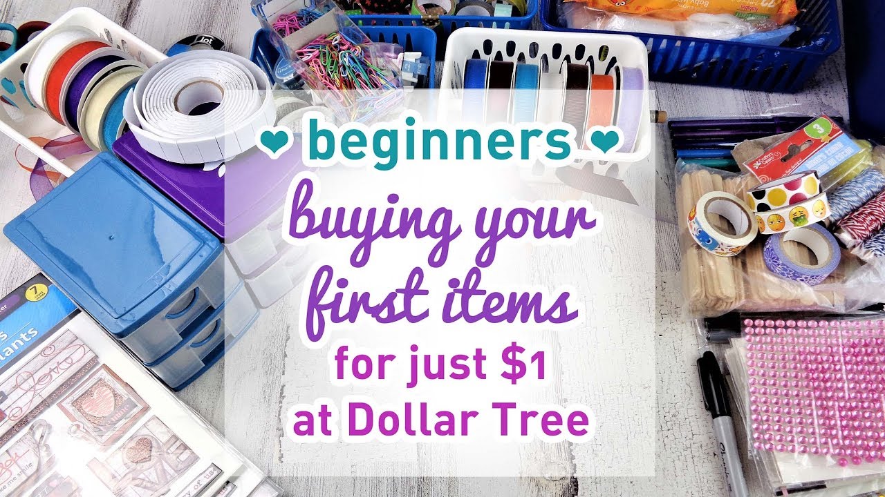 Scrapbooking 101 For Beginners - Buying Your First Items For $1 At Dollar Tree