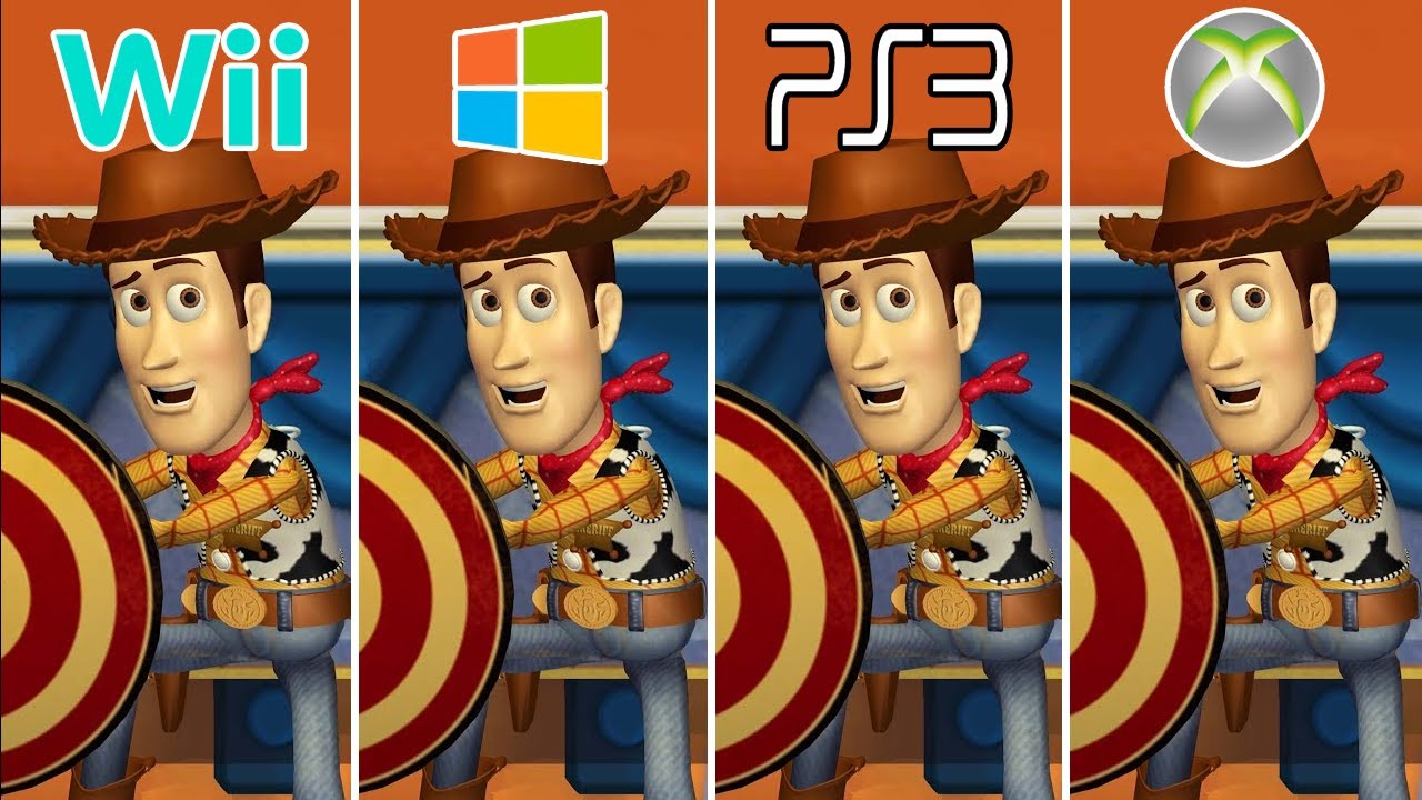 Toy Story Mania! (2009) Wii vs PC vs PS3 vs XBOX 360 (Which One is better?)