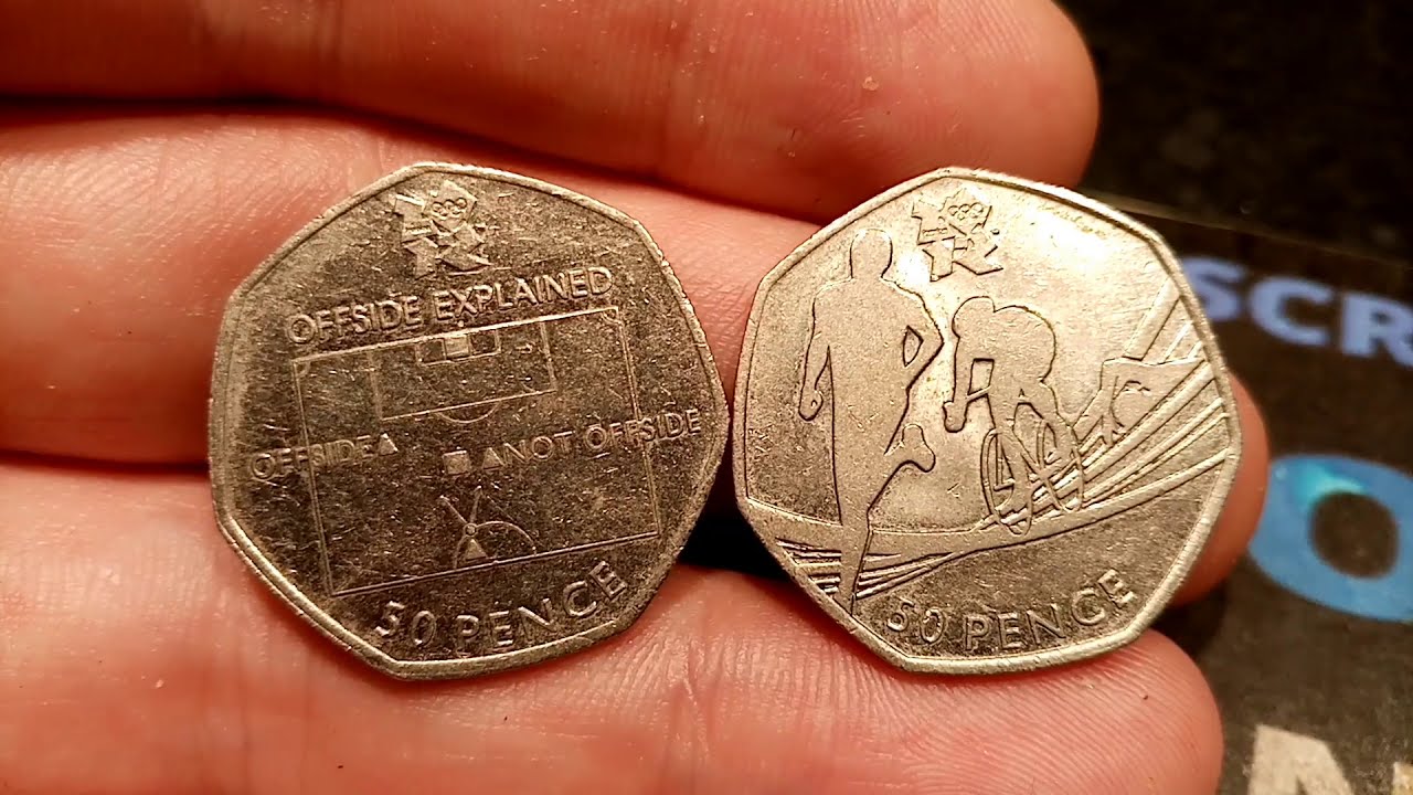 THE 2 CURRENT MOST VALUABLE OLYMPIC 50P COINS IN UK CIRCUALTION!!!