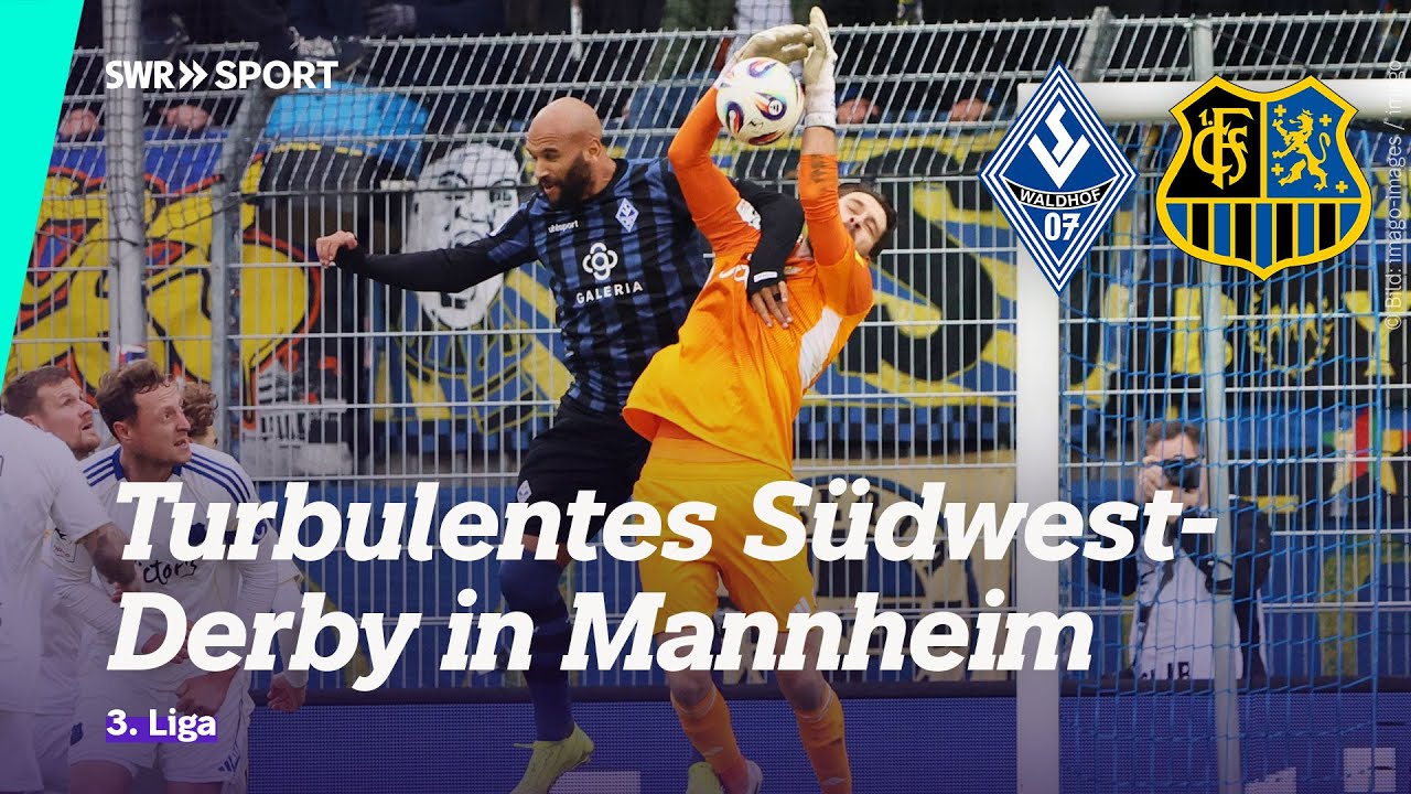 3. Liga: SV Waldhof Mannheim - 1. FC Saarbrücken, 17. Spieltag | SWR Sport