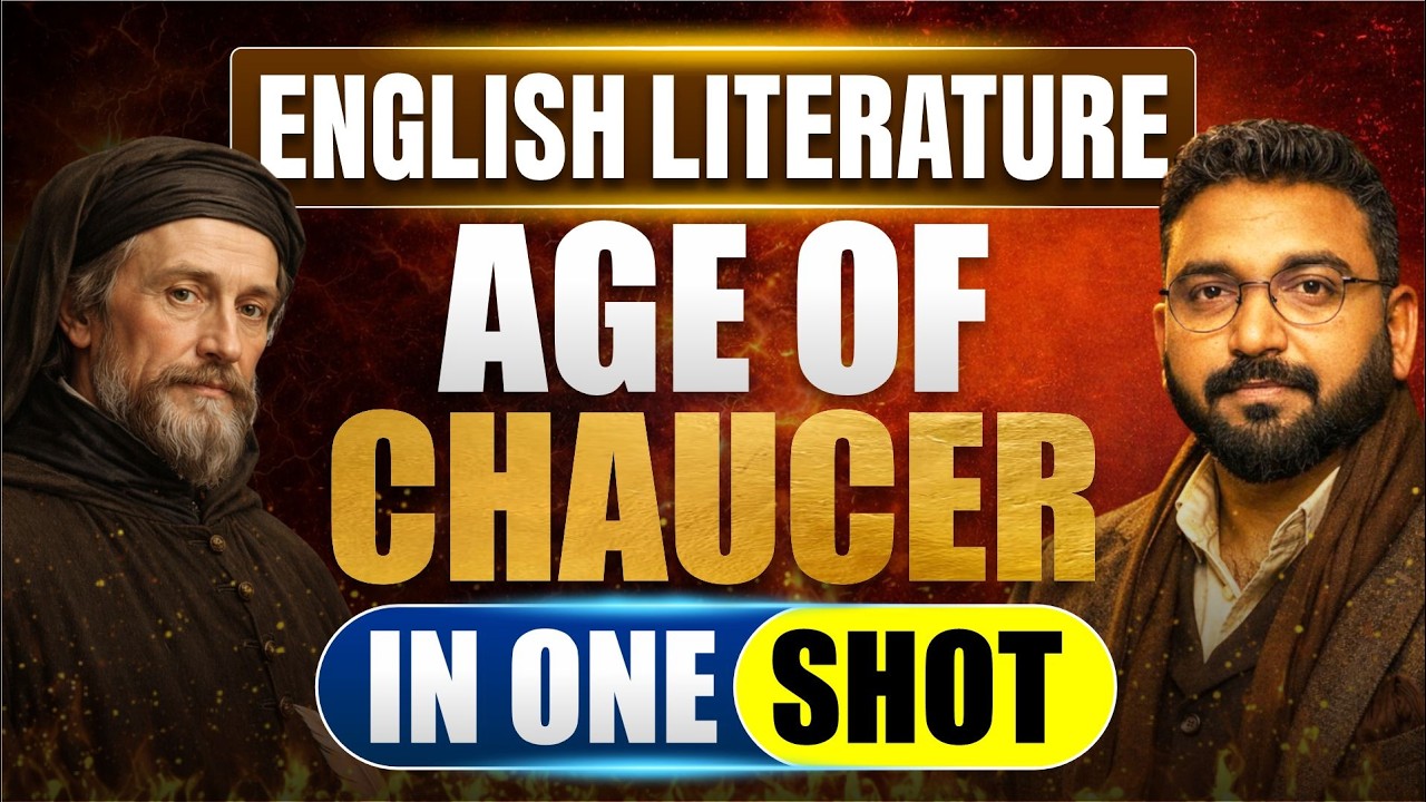 English Literature - Complete Age Of Chaucer in One Shot🔥 | Vineet Pandey