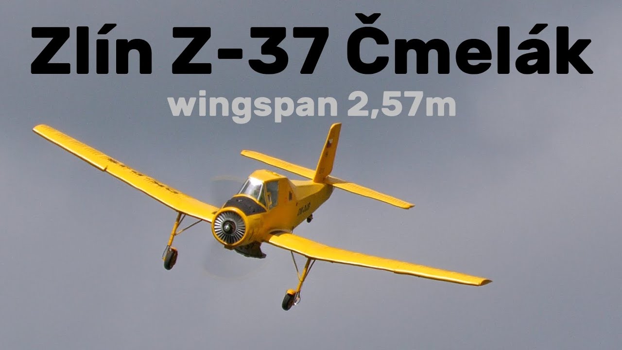 Zlin Z-37 Cmelak | 2,57m scale RC airplane | 4K | MEGA CUP 2024