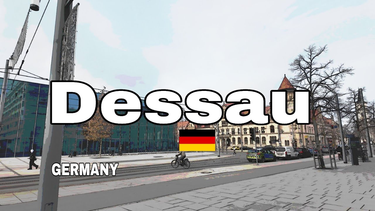 Dessau Germany Walking Tour | Exploring the Bauhaus City on Foot | 4K 60fps