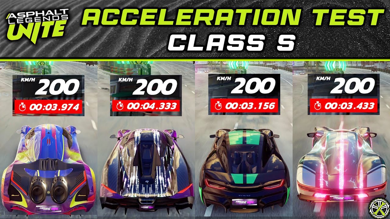 Asphalt Unite | 0-200 KM/H Acceleration Test - Class S
