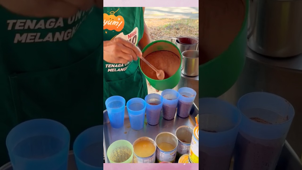 Milo, the favorite drink of Malaysians | milokawkaw #food #streetfood