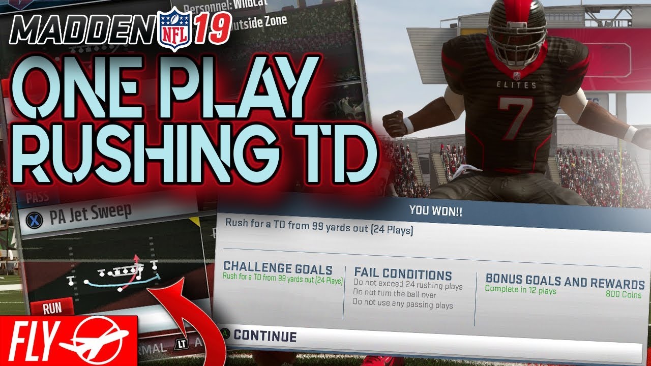 ONE PLAY RUSHING TD! HOW TO BEAT RUN FOR 99 YARDS GAUNTLET SERIES 2! MUT 19