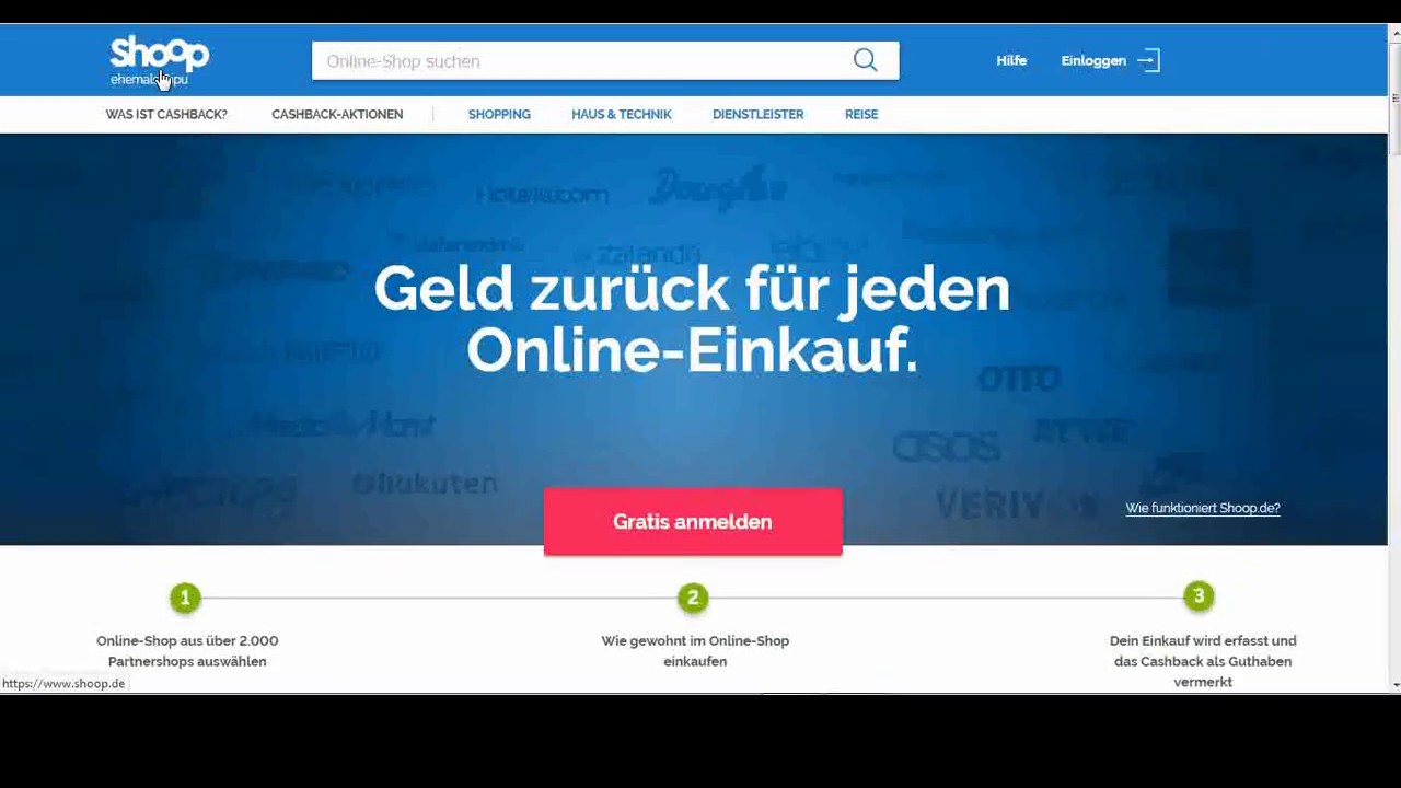 ГЕРМАНИЯ. Cashback сервис SHOOP - обзор кэшбэк сервиса и регистрация учетной записи