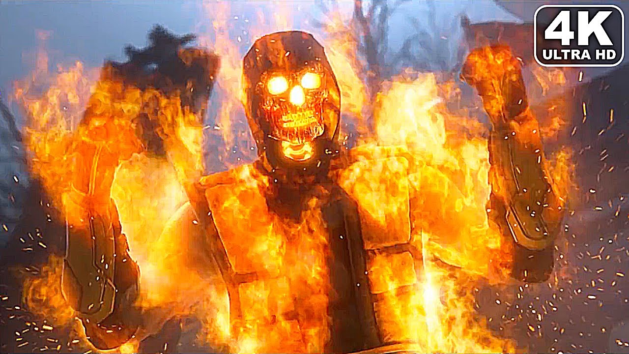 Scorpion Kills Quan Chi For Killing His Family Scene 4K ULTRA HD - MORTAL KOMBAT X