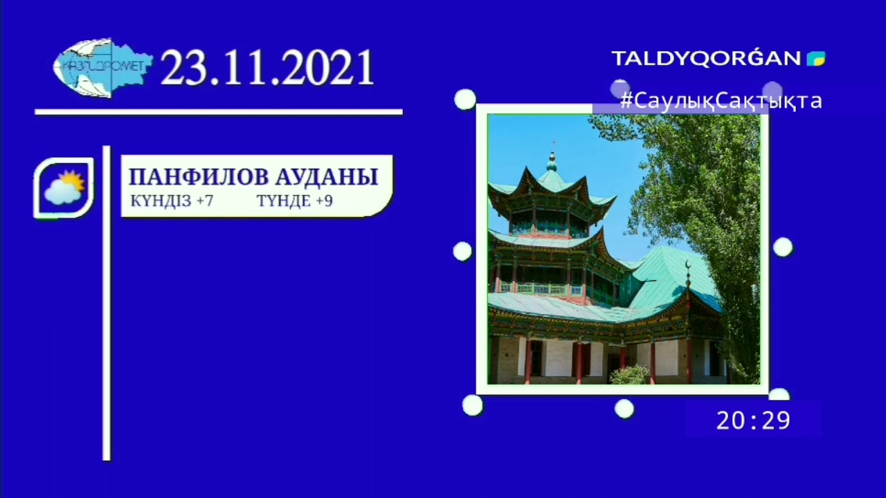 Прогноз погоды (Taldyqorǵan 22.11.2021)