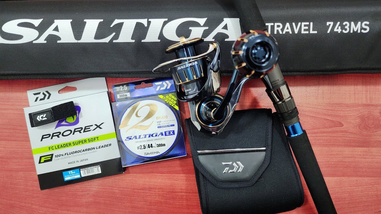 Unboxing New Daiwa 23 Saltiga 5000-H Reel and Daiwa Saltiga Travel Rod 743MS