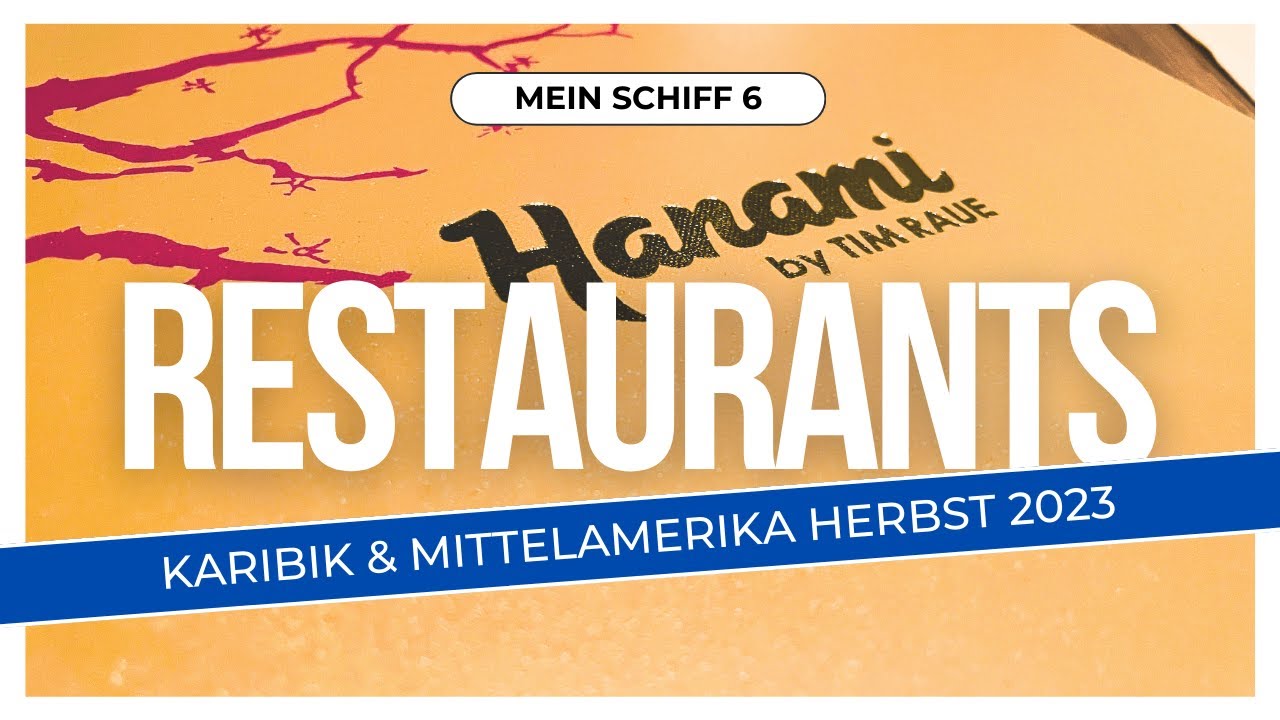 TUI Cruises Mein Schiff 6 - Alle Restaurants inkl Hanami, Schmankerl und Surf & Turf - Gourmet Paket