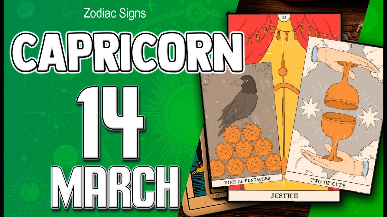 😎 𝐀𝐋𝐋 𝐘𝐎𝐔𝐑 𝐖𝐈𝐒𝐇𝐄𝐒 𝐀𝐑𝐄 𝐅𝐔𝐋𝐅𝐈𝐋𝐋𝐄𝐃 🙏 capricorn ♑ HOROSCOPE FOR TODAY MARCH 14 2026🔮 HOROSCOPE DAILY