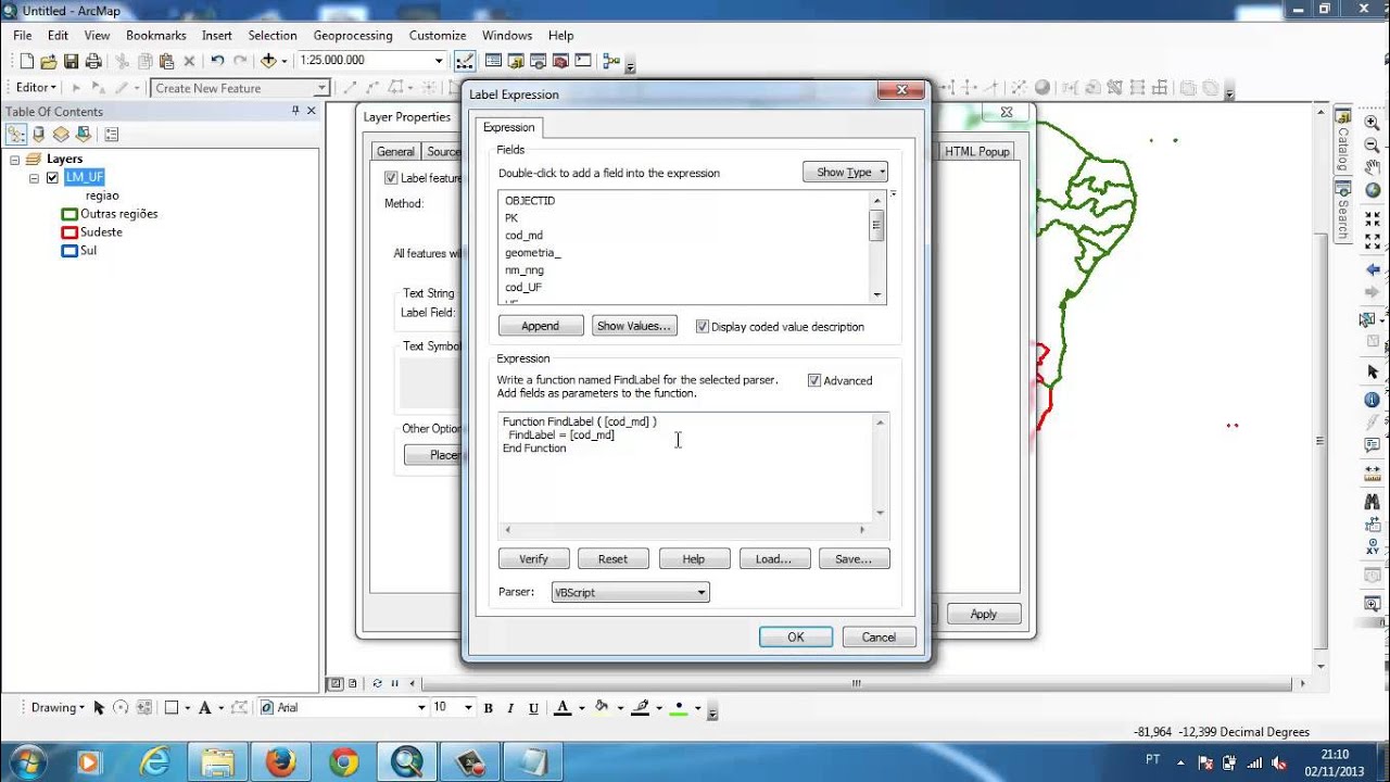 Using VBA on ArcGIS Field Calculator and Advanced Labeling