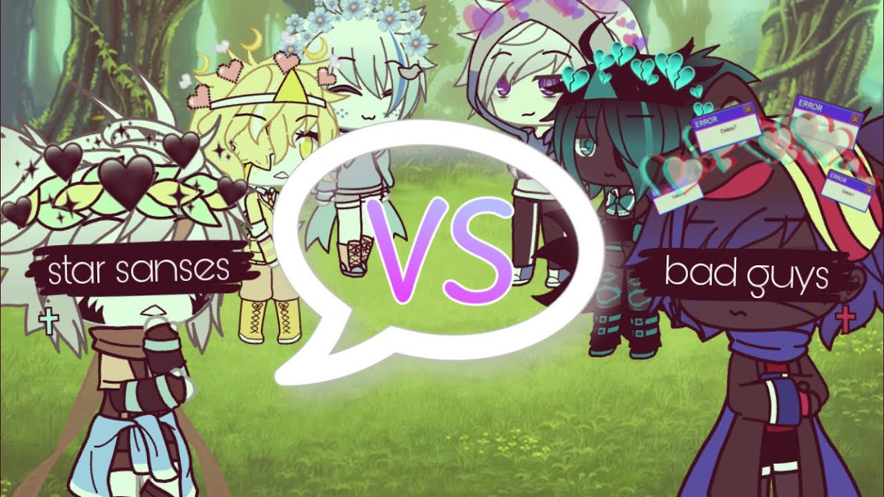 star sanses vs. bad guys || singing battle