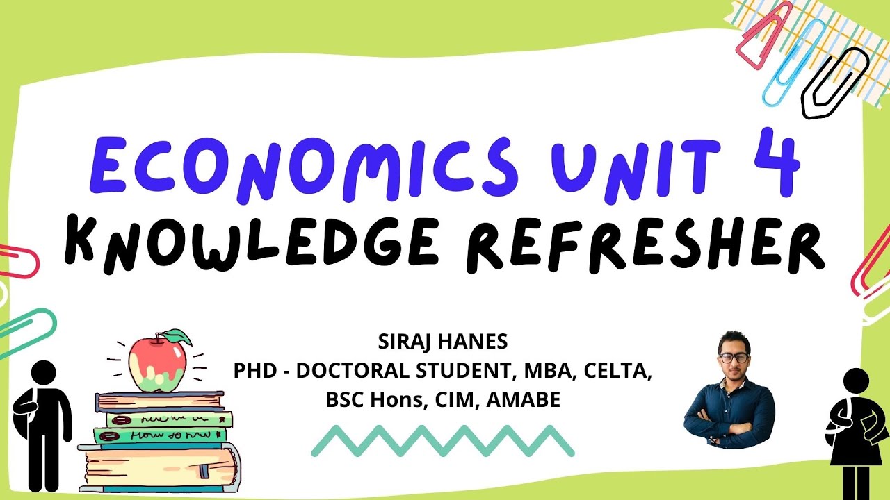 How to Ace Edexcel Unit 4 Economics: Complete Syllabus Summary and Exam Tips