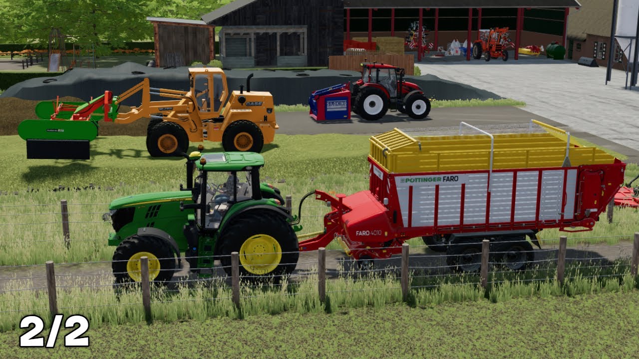 Gras Inkuilen Op De Boerderij Van Boer Gerrit | FS22