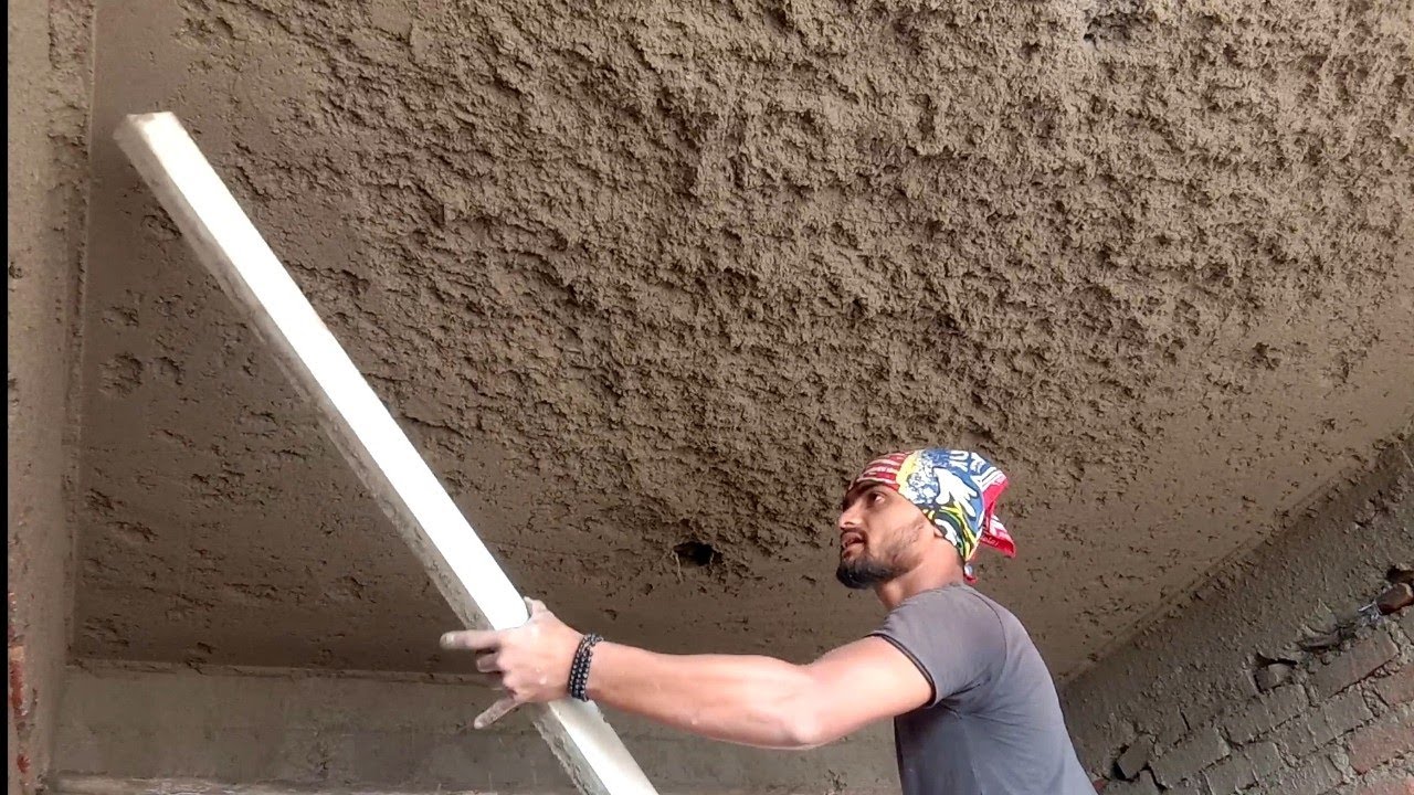 सिलिंग प्लास्टर साहुल मे कैसे करते हैं _ Beautiful Celling Plastering _ उल्टी छत प्लास्टर करना सिखे