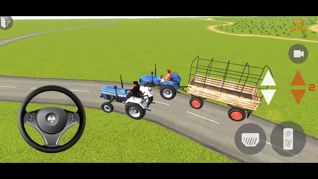 TRANSPORTING tractor driving 3d 🚜 #fs22 ⚡ Arjuna tractor Offroding🌾 Android gameplay🇮🇳#gta4 #gtav