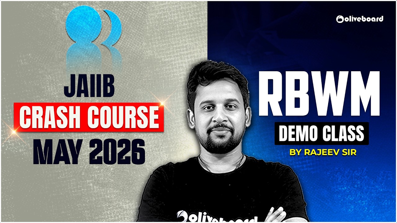 JAIIB RBWM Class 2026 | JAIIB Crash Course May 2026 Demo | RBWM Preparation