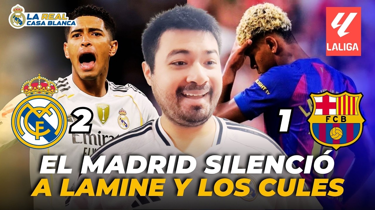 REAL MADRID GANÓ EL CLÁSICO vs BARCELONA, TRIUNFO ENORME, SOMOS PUNTEROS DE LA LIGA