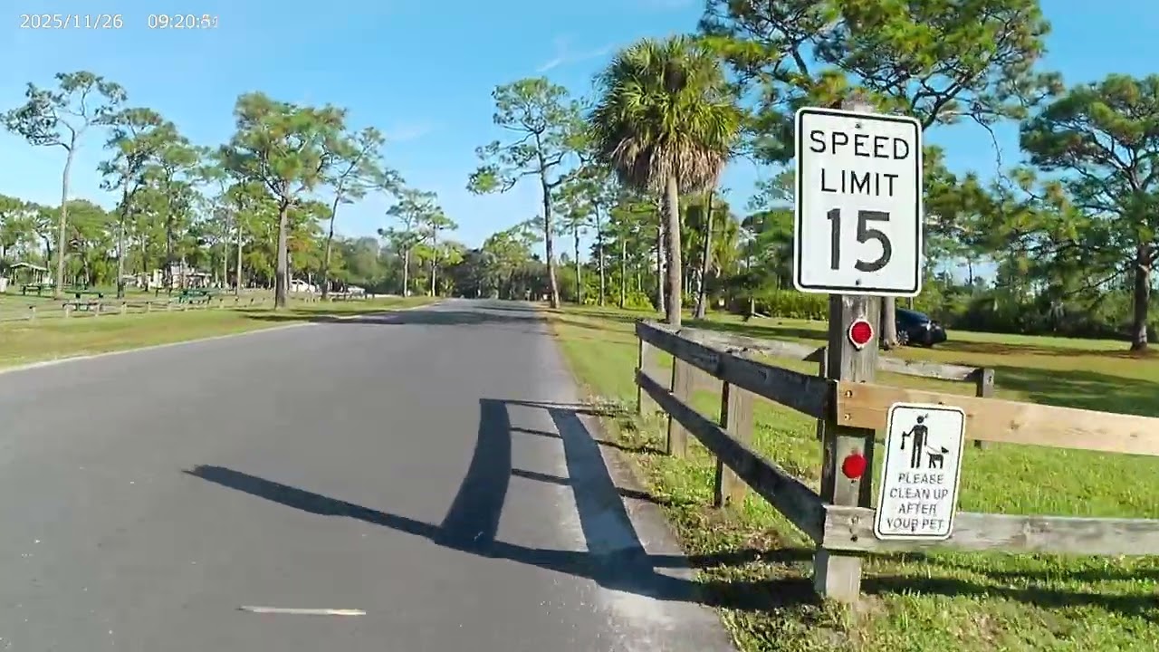 Loop around Wickham Park Melbourne FL
