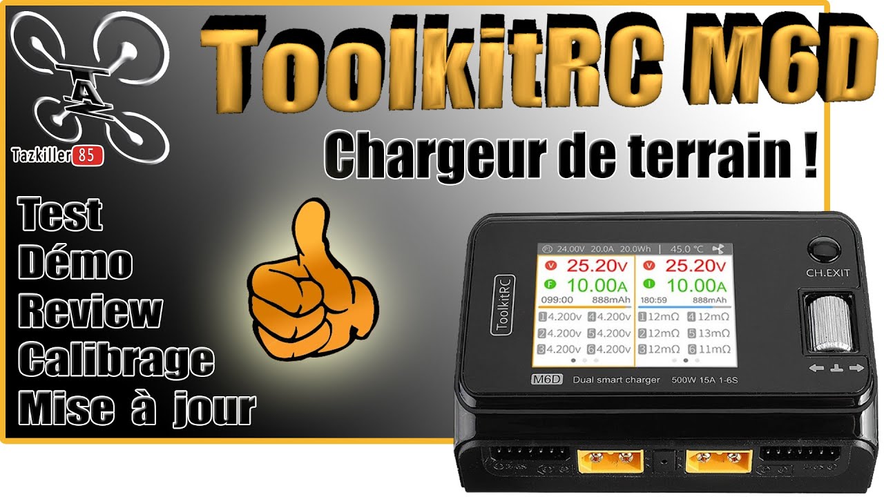 ToolkitRC M6D Chargeur de terrain - Review Test Démo - Résultats DES Concours !!!