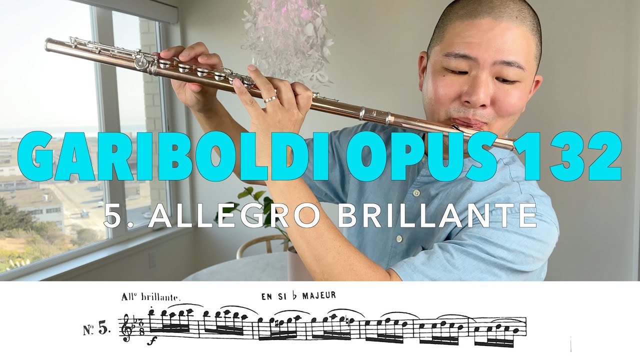 Gariboldi &bdquo;Allegro Brillante&ldquo; Et&uuml;de f&uuml;r Fl&ouml;te, Op. 132 Nr. 9 [Melodische und progressive Et&uuml;den, ...