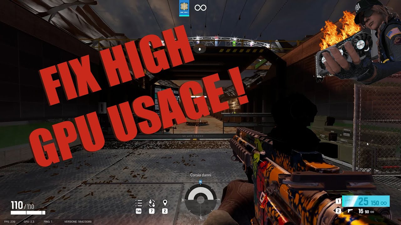 Rainbow Six Siege Fix high gpu usage!