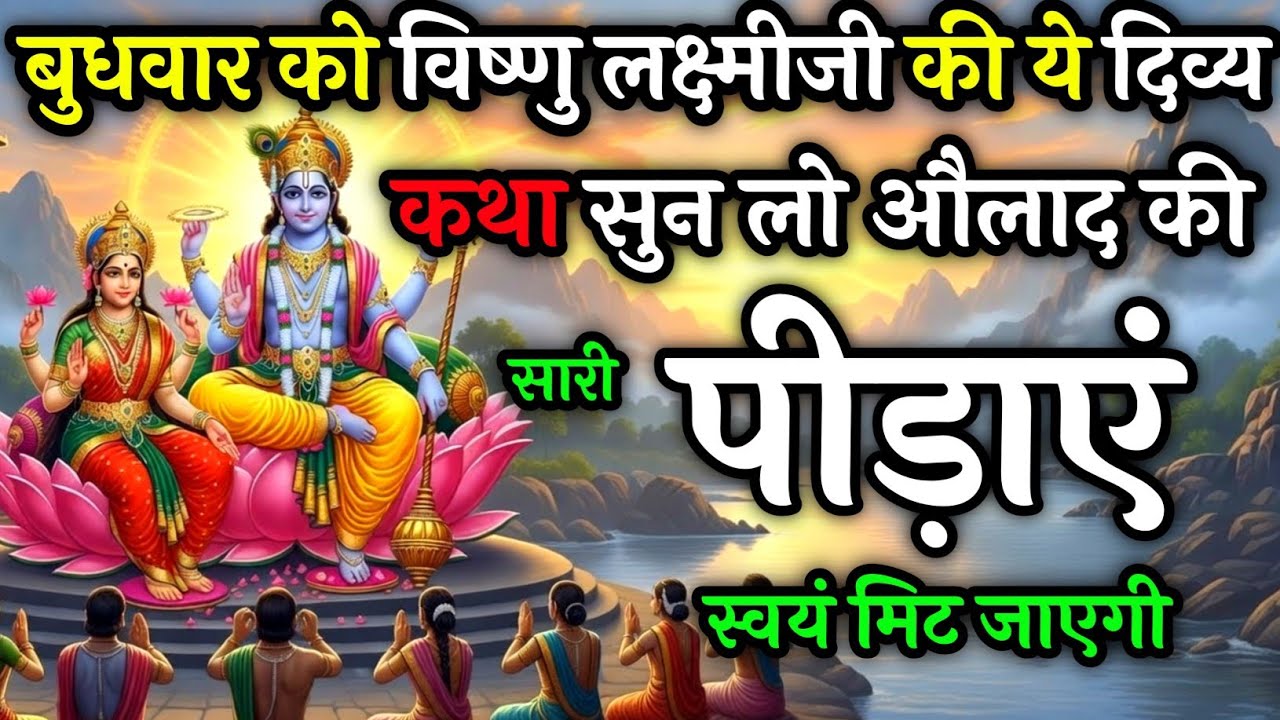 बुधवार को विष्णु और माता लक्ष्मी की कथा सुनलों औलाद की सारी पीड़ाएं स्वयं मिट जाएगी | Budhvar vart 