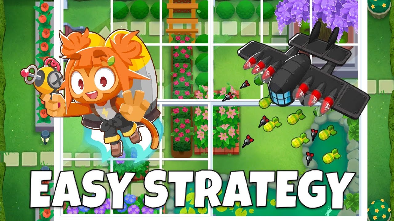 EASY Covered Garden Chimps w/ Flying Fortress | BTD6 Black Border Guide (v50.0)