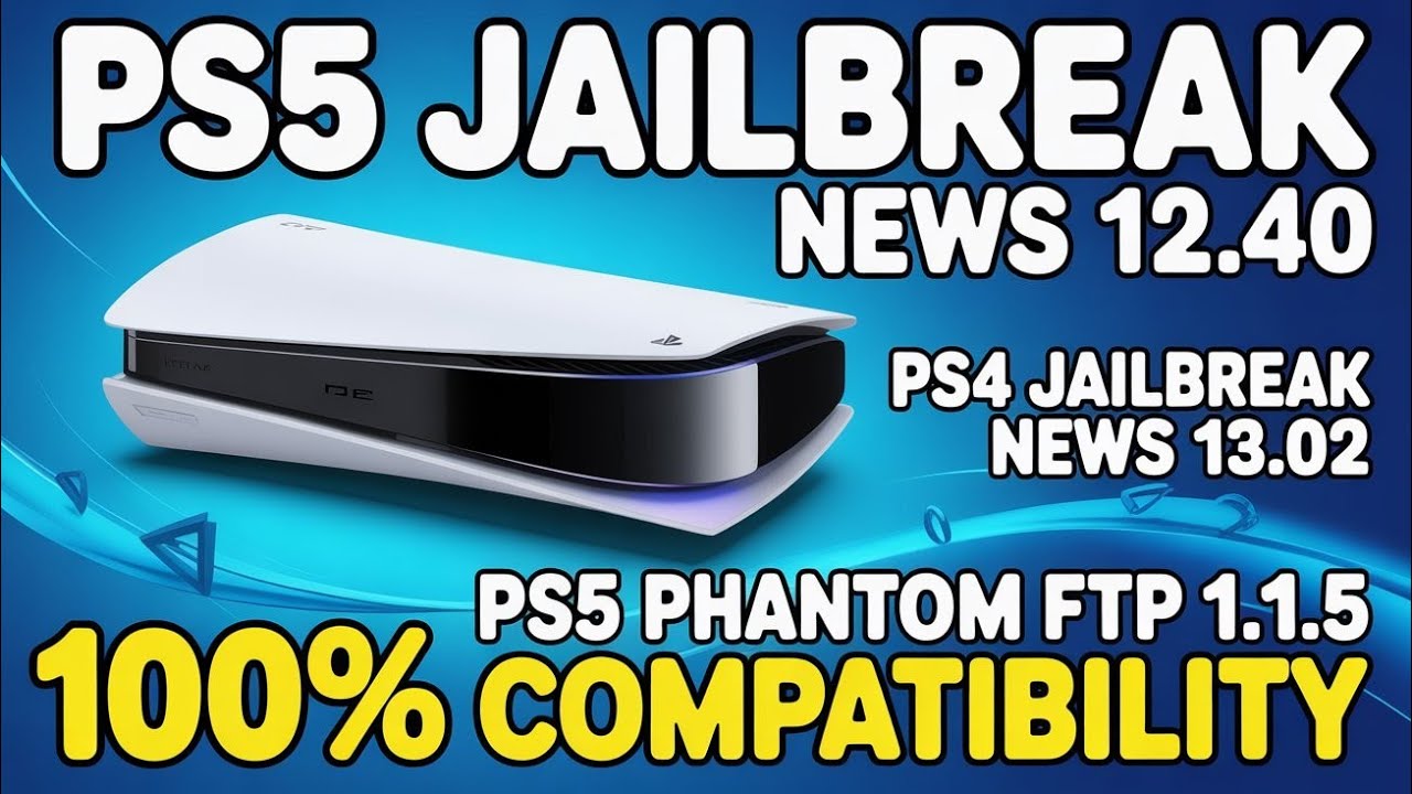 PS5 JAILBREAK NEWS 12.40 AND PS5 PHANTOM FTP 1.1.5 WITH SPEED UPTO 250mb/s