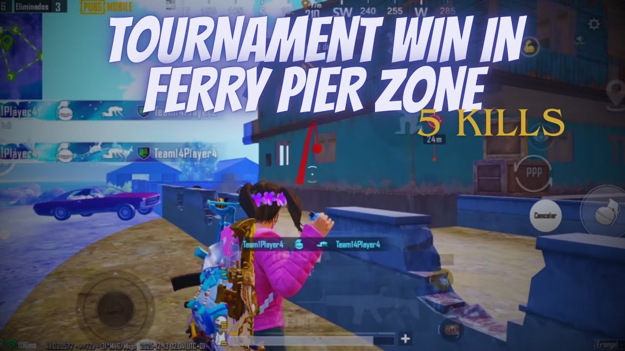 TOURNAMENT WIN IN FERRY PIER ZONE #PUBGMOBILE #pubgmnextstarprogram #PUBGMS28 #PUBGM2026H1