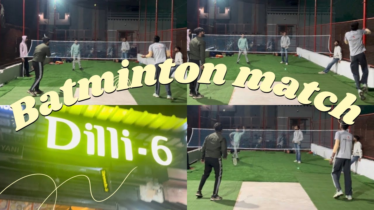 Batminton match after 3 days 🏸😂#vlog #friends #batminton 