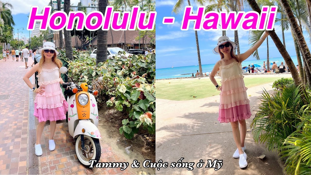 Đi CHỢ Á CHÂU, Dạo Shopping SIÊU THỊ Và Tham Quan Thành Phố Honolulu Hawaii, Bãi Biển Waikiki Beach