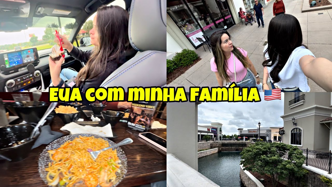EUA COM MINHA FAMÍLIA 🇺🇸 | Viagem, passeios, comida e comprinhas