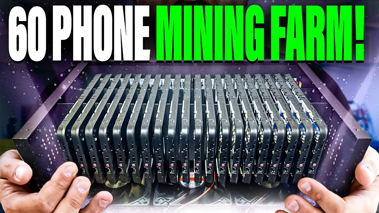 I am Building a 60 PHONE Mining Farm for AI!