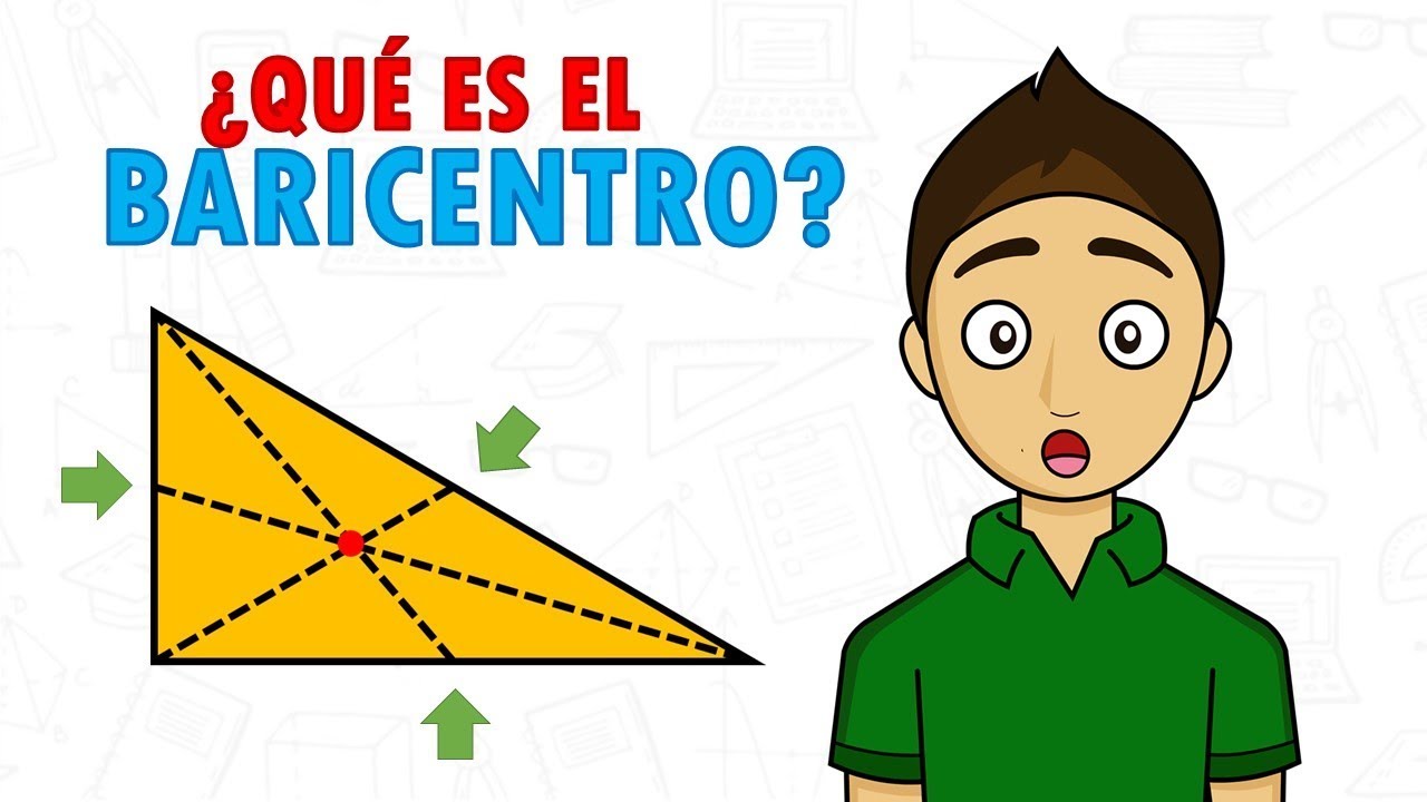BARICENTRO Super facil - Medianas de un triangulo para principiantes