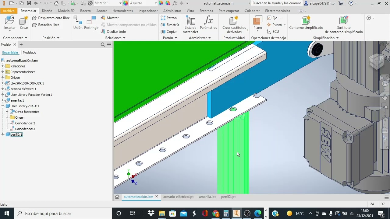 IMPORTAR Y ESCALAR EN INVENTOR (II)