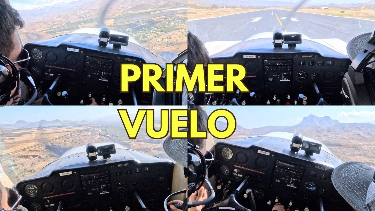 Primer vuelo de un alumno piloto en Chile 🇨🇱 *CON AUDIO ATC*🔊 | SCPD-SCVH-SCPD
