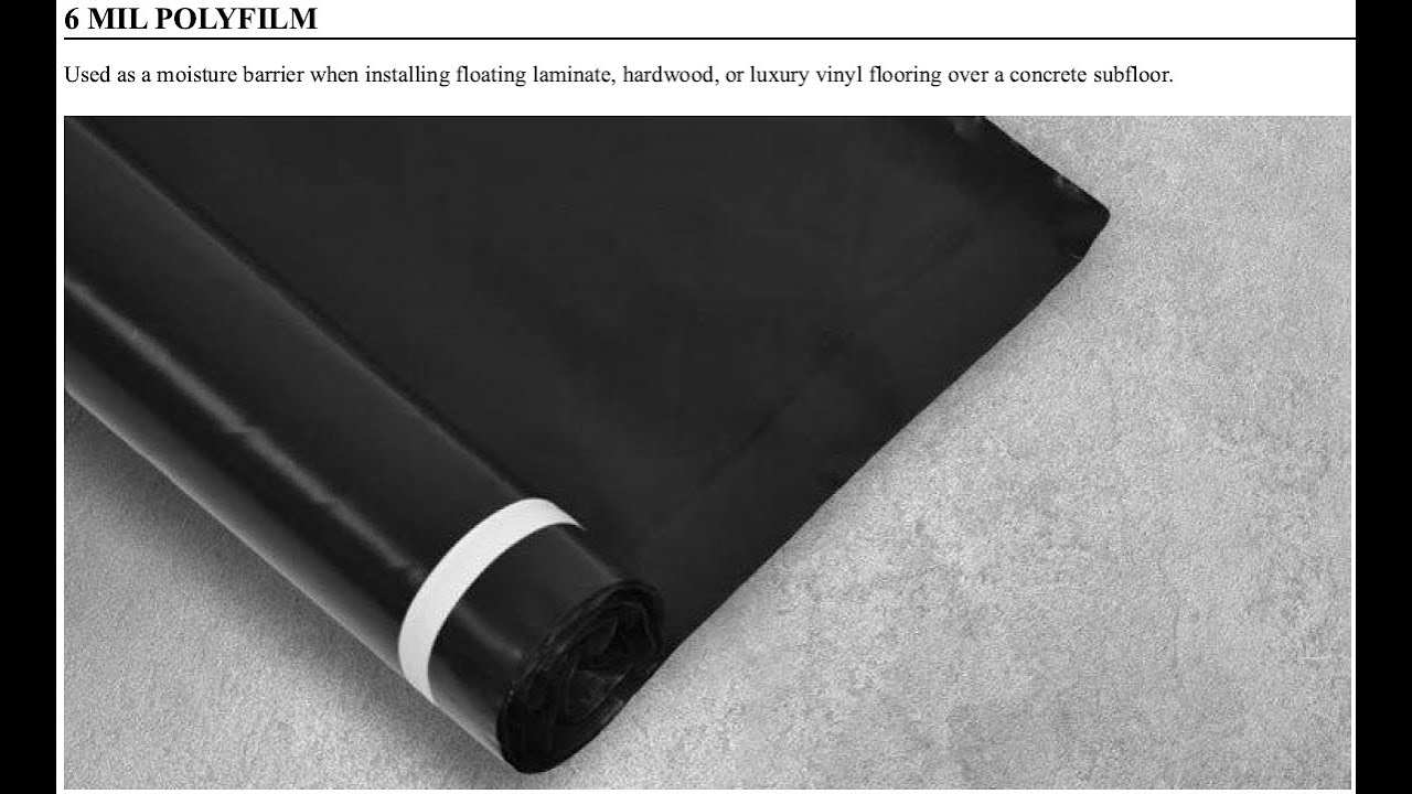 Shaw 6 mil Poly Film