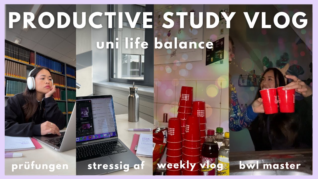KLAUSURENPHASE: BWL Marketing Master, Weekly Uni Vlog, Prüfungen, Study With Me | Laica Vergara