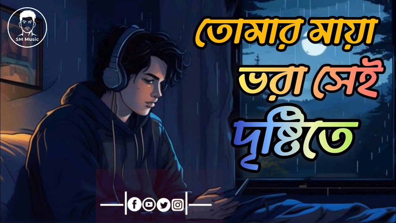 Tomar ma vora sei dristite ।। তোমার মায়া ভরা সেই দৃষ্টিতে ।। Bangla gan । Sad gan। 😭😭