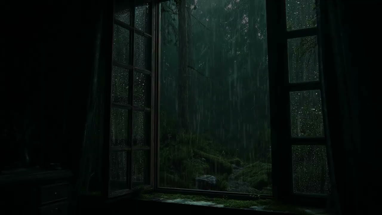 Soothing Rainy Day Vibes With Forest Rain🌧️Easy to Deep Sleep, Relaxation, And A Peaceful Night