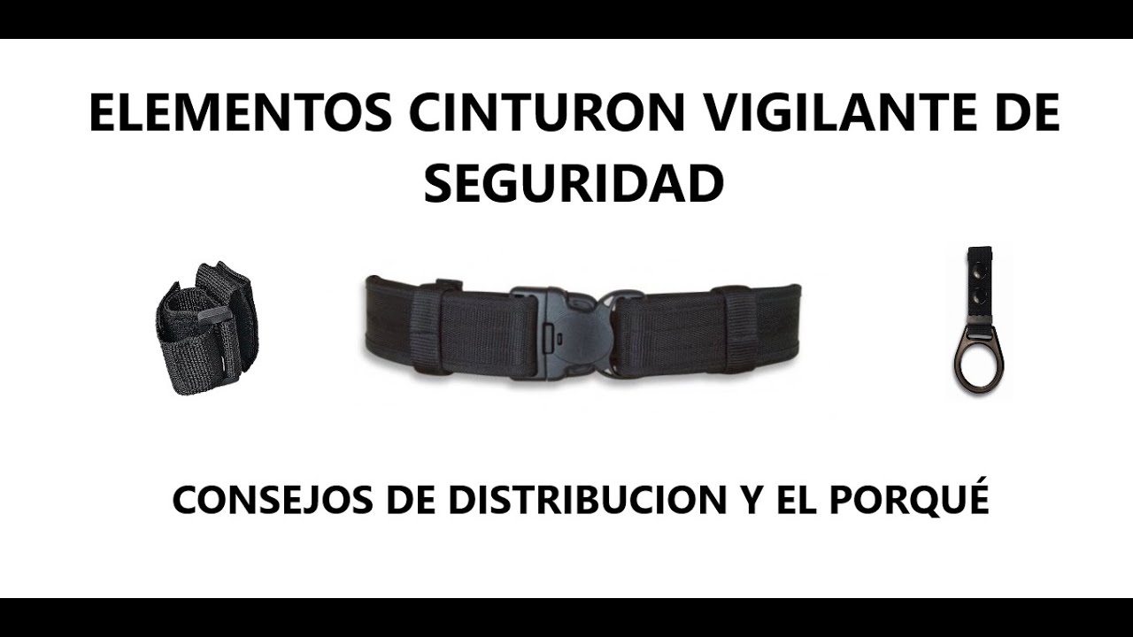 Distribución elementos de cinturón Vigilante de Seguridad