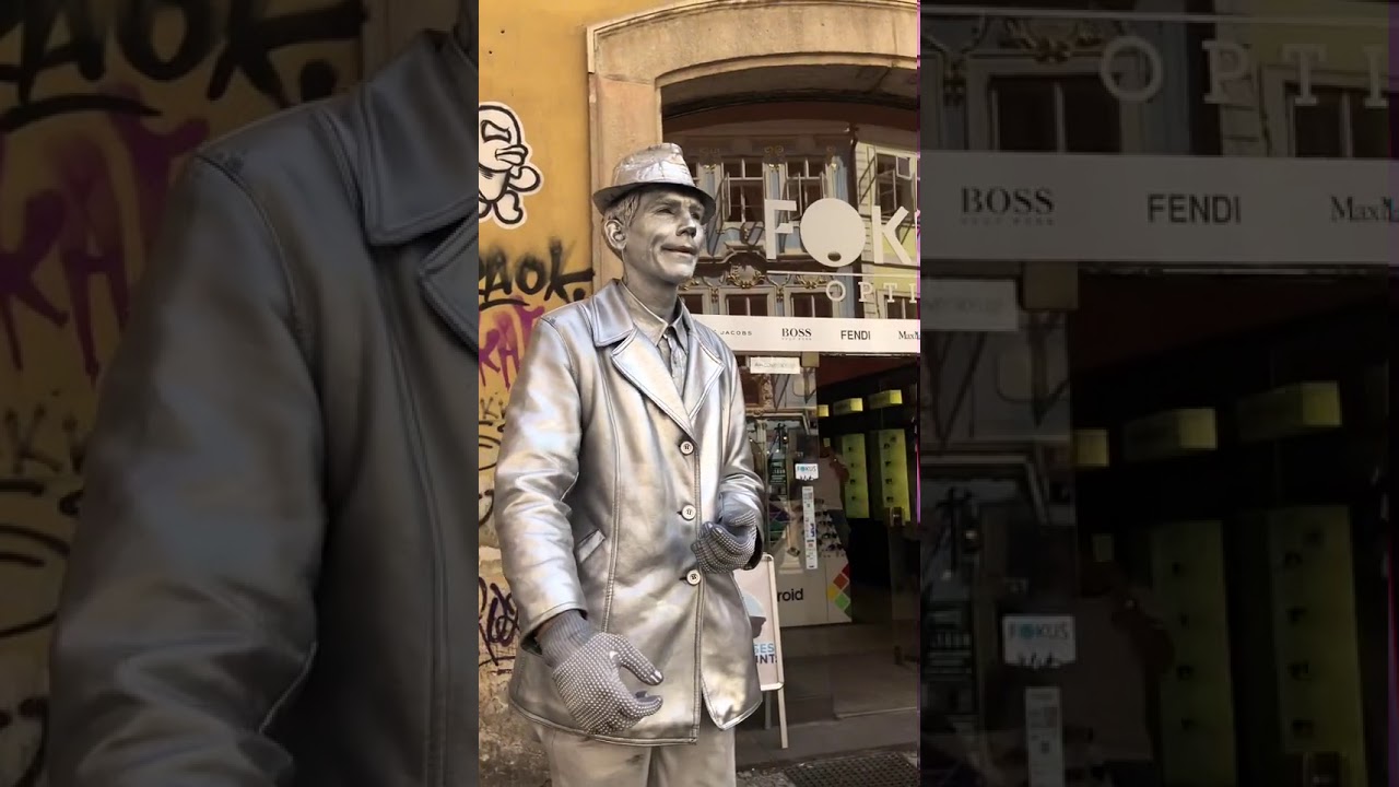 Silver man statua 🇨🇿 #prague #silverman #summer19 #Shorts