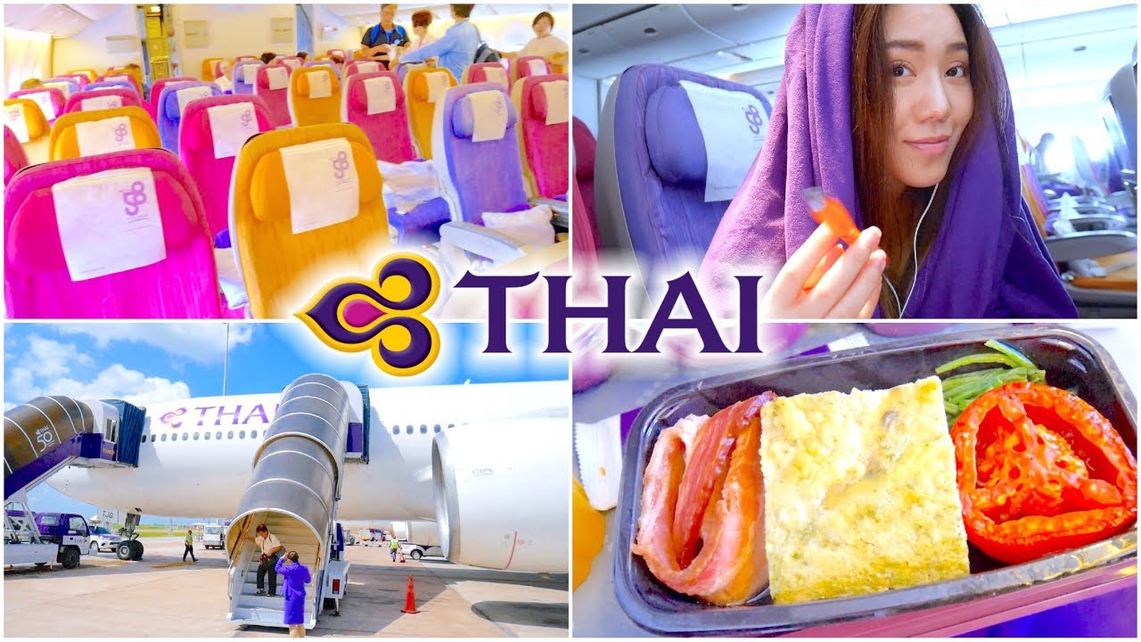 泰國航空｜彩色機艙超驚艷+超好吃培根蛋早餐（個人機上演唱會) Thai Airways International
